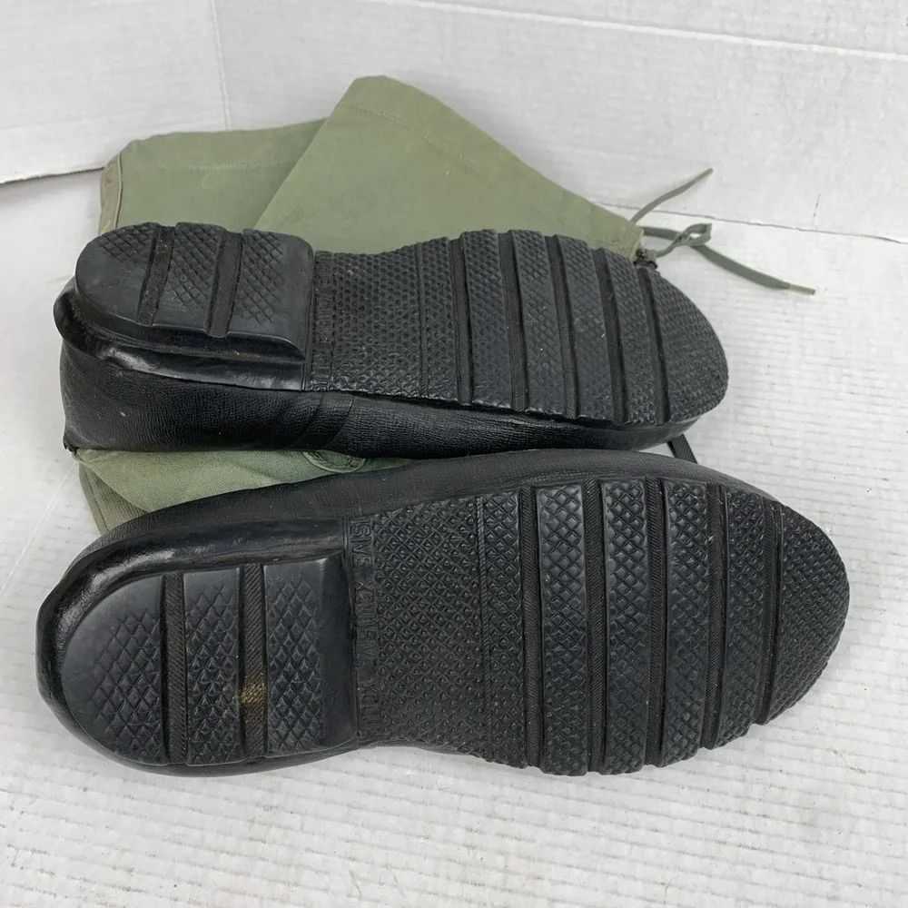 Extreme Cold Weather USA Military Boots N-1B wool liner green canvas mukluk LG